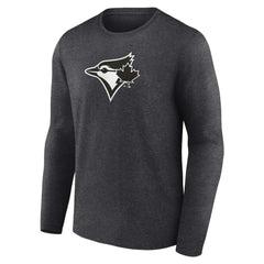 Toronto Blue Jays Personalized Monochrome Name & Number Long Sleeve T-Shirt for sale