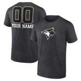 Toronto Blue Jays Personalized Monochrome Name & Number T-Shirt for sale