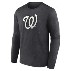 Washington Nationals Personalized Monochrome Name & Number Long Sleeve T-Shirt for sale