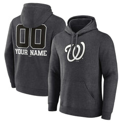 Washington Nationals Personalized Monochrome Name & Number Pullover Hoodie for sale