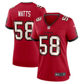 Markees Watts Tampa Bay Buccaneers Women's Game Jersey Red - Nike