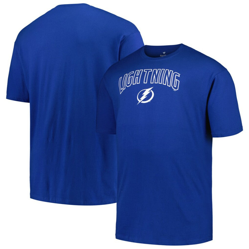 Tampa Bay Lightning - Profile Big & Tall Arch Over Logo T-Shirt Blue