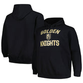 Vegas Golden Knights Profile Big & Tall Arch Over Logo Pullover Hoodie Black