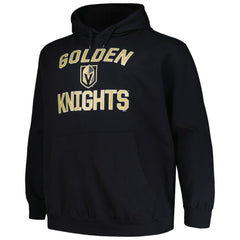 Vegas Golden Knights Profile Big & Tall Arch Over Logo Pullover Hoodie Black
