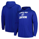 Tampa Bay Lightning - Profile Big & Tall Arch Over Logo Pullover Hoodie Blue