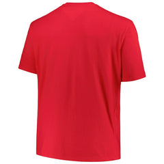 New Jersey Devils - Profile Big & Tall Arch Over Logo T-Shirt Red