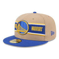 New Era - Golden State Warriors 2024 NBA Draft 59FIFTY Fitted Hat - Tan/Royal