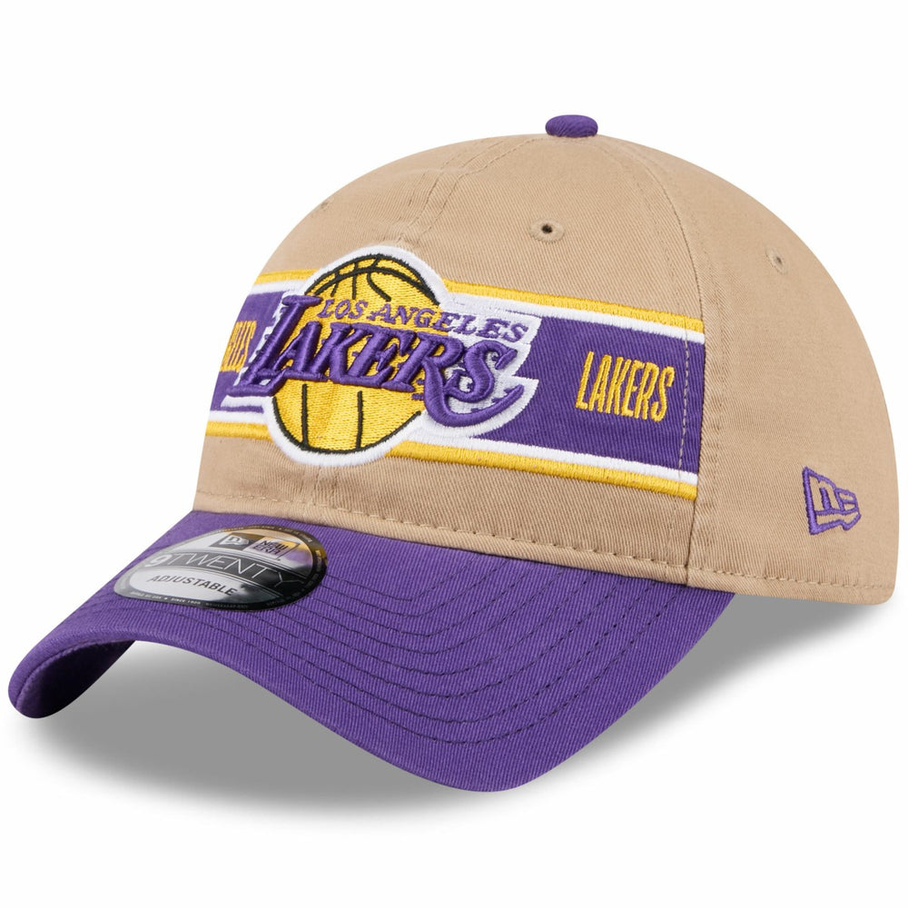 New Era - Los Angeles Lakers 2024 NBA Draft 9TWENTY Adjustable Hat - Tan/Purple