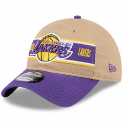 New Era - Los Angeles Lakers 2024 NBA Draft 9TWENTY Adjustable Hat - Tan/Purple