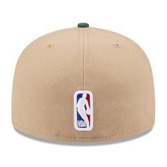 New Era - Milwaukee Bucks 2024 NBA Draft 59FIFTY Fitted Hat - Tan/Hunter Green