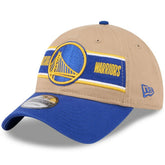 New Era - Golden State Warriors 2024 NBA Draft 9TWENTY Adjustable Hat - Tan/Royal