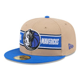 New Era - Dallas Mavericks 2024 NBA Draft 59FIFTY Fitted Hat - Tan/Blue