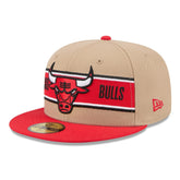 New Era - Chicago Bulls 2024 NBA Draft 59FIFTY Fitted Hat - Tan/Red
