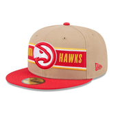 New Era - Atlanta Hawks 2024 NBA Draft 59FIFTY Fitted Hat - Tan/Red
