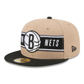 New Era - Brooklyn Nets 2024 NBA Draft 59FIFTY Fitted Hat - Tan/Black