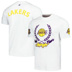 NBA - Los Angeles Lakers FISLL Unisex Heritage Crest T-Shirt - White