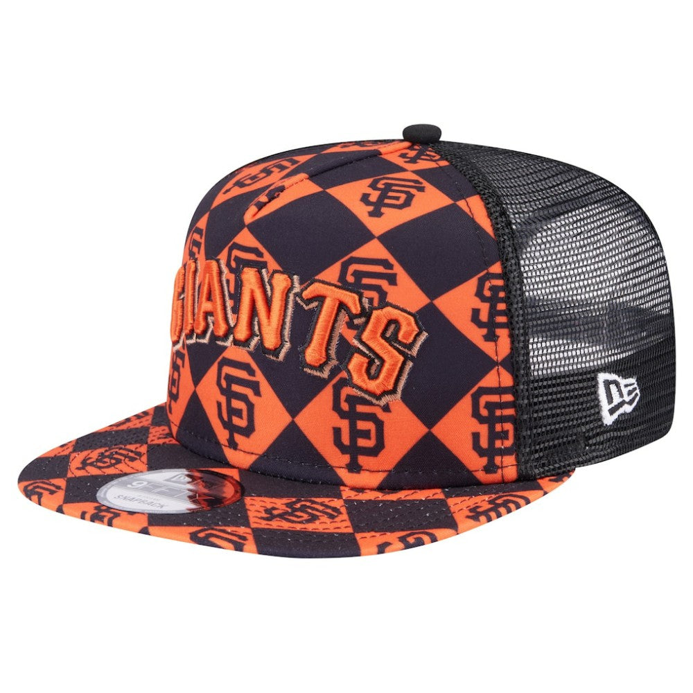San Francisco Giants New Era Seeing Diamonds A-Frame Trucker 9FIFTY Snapback Hat Sale