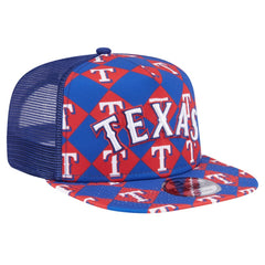 Texas Rangers New Era Seeing Diamonds A-Frame Trucker 9FIFTY Snapback Hat Clearance