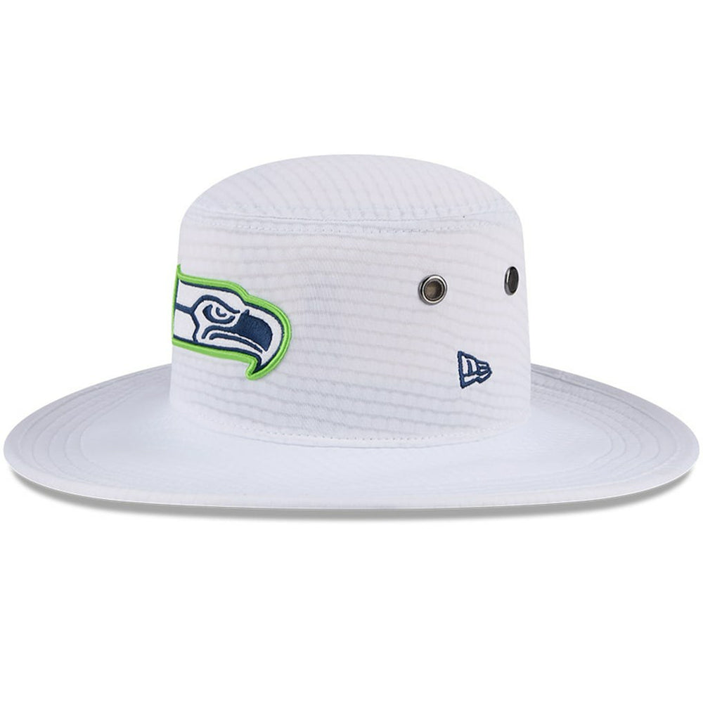 Seattle Seahawks New Era 2024 NFL Training Camp Panama Bucket Hat White - NFL