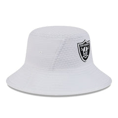 Las Vegas Raiders New Era 2024 NFL Training Camp Stretch Bucket Hat White - NFL