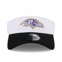 Baltimore Ravens New Era 2024 NFL Training Camp Adjustable Visor White/Black - NFL