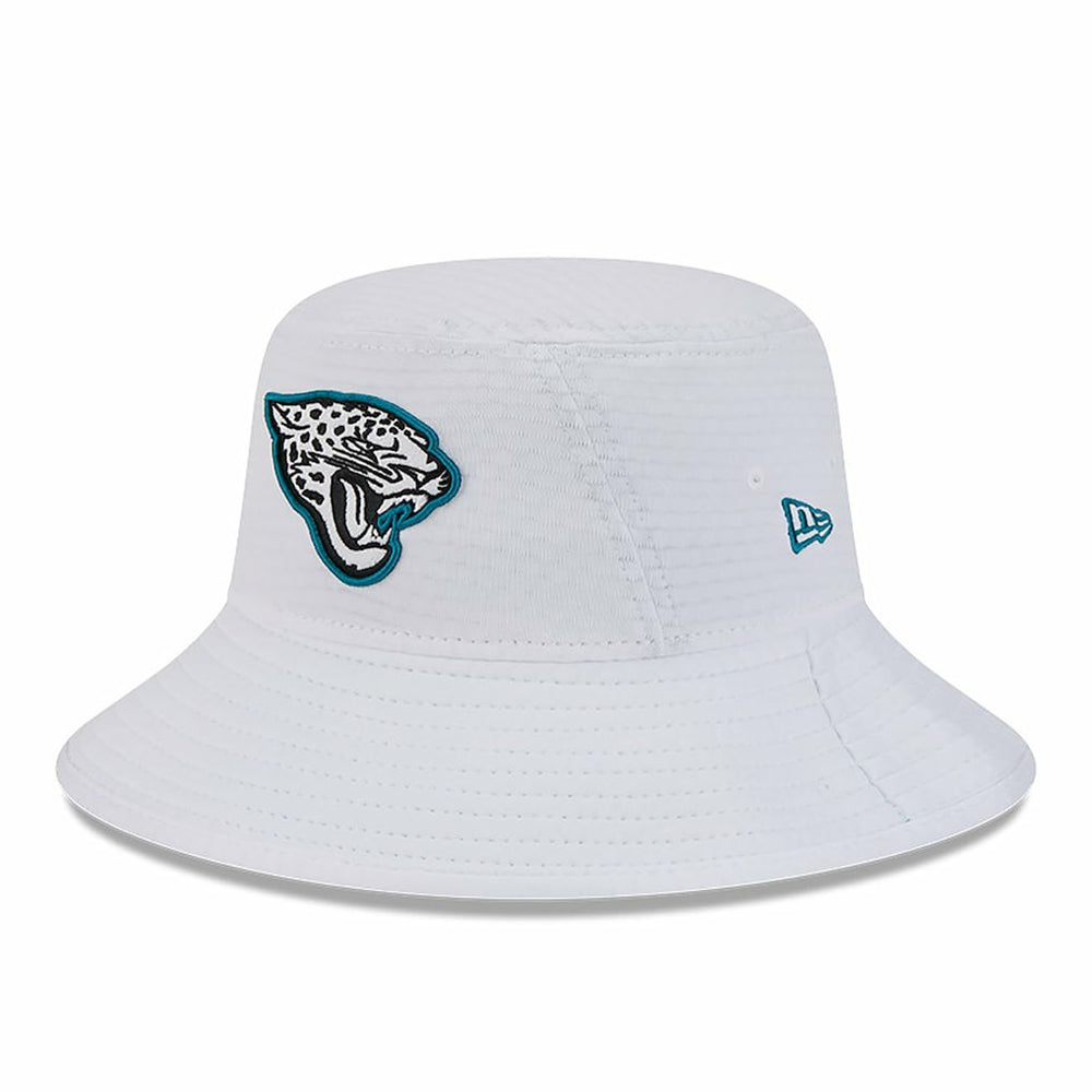 Jacksonville Jaguars New Era 2024 NFL Training Camp Stretch Bucket Hat White - NFL