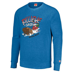 Buffalo Bills Homage Unisex Holiday Raglan Tri-Blend Pullover Sweatshirt Royal - NFL