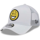 Jacksonville Jaguars New Era Happy A-Frame Trucker 9FORTY Snapback Hat White - NFL