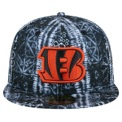 Cincinnati Bengals New Era Shibori 59FIFTY Fitted Hat Black - NFL