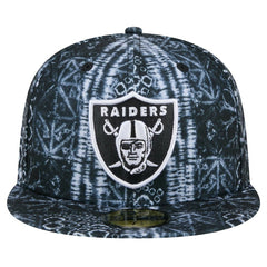 Las Vegas Raiders New Era Shibori 59FIFTY Fitted Hat Black - NFL