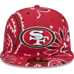 San Francisco 49ers New Era Paisley 59FIFTY Fitted Hat Scarlet - NFL