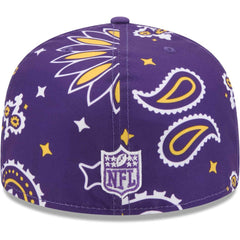 Minnesota Vikings New Era Paisley 59FIFTY Fitted Hat Purple - NFL