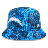 Los Angeles Chargers New Era Shibori Bucket Hat Powder Blue - NFL