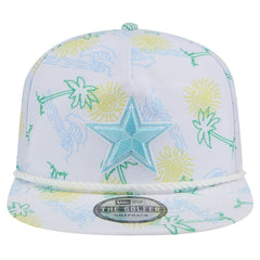 Dallas Cowboys New Era Vacay Golfer Snapback Hat White - NFL