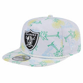 Las Vegas Raiders New Era Vacay Golfer Snapback Hat White - NFL