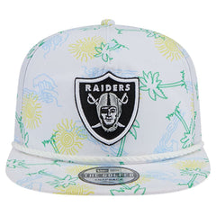 Las Vegas Raiders New Era Vacay Golfer Snapback Hat White - NFL