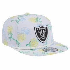 Las Vegas Raiders New Era Vacay Golfer Snapback Hat White - NFL