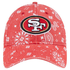 San Francisco 49ers New Era Women's Paisley 9TWENTY Adjustable Hat Scarlet - NFL