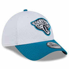Jacksonville Jaguars New Era 2024 NFL Training Camp 39THIRTY Flex Hat White/Teal - NFL