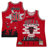 Mitchell & Ness - Chicago Bulls x Tats Cru Hardwood Classics Fashion Jersey - Red