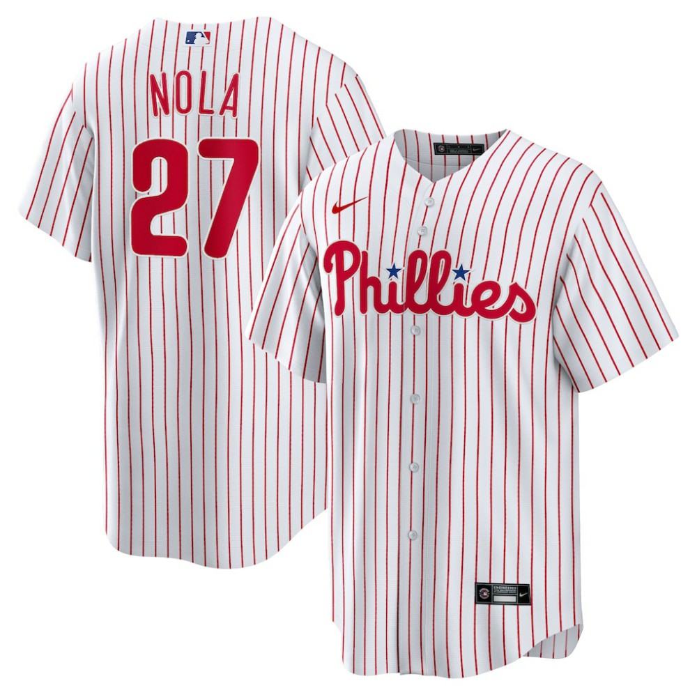 Aaron Nola Philadelphia Phillies Nike Home Replica Player Jersey Lifestyle