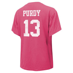 Brock Purdy San Francisco 49ers Majestic Threads Women's Name & Number T-Shirt Pink - NFL