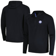 NBA - Philadelphia 76ers Levelwear Zander Hoodie Raglan Quarter-Zip Top - Black