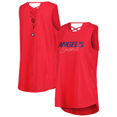 Los Angeles Angels DKNY Sport Women's Claire Fashion Tri-Blend Tank Top Sale