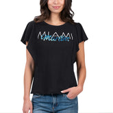 Miami Marlins G-III 4Her by Carl Banks Women's Crowd Wave T-Shirt for sale