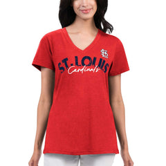 St. Louis Cardinals G-III 4Her by Carl Banks Women's Key Move V-Neck T-Shirt discount