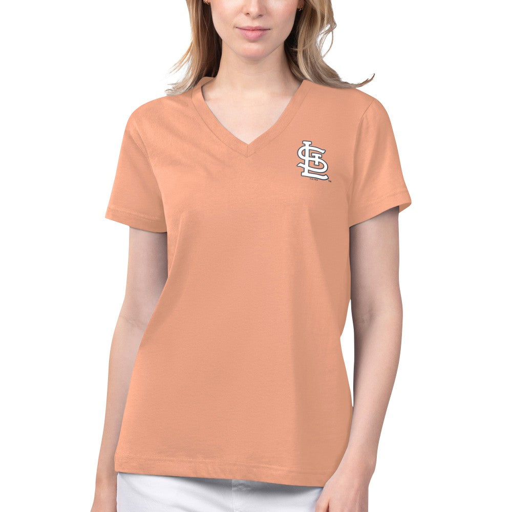 St. Louis Cardinals Margaritaville Women's Game Time V-Neck T-Shirt Lifestyle