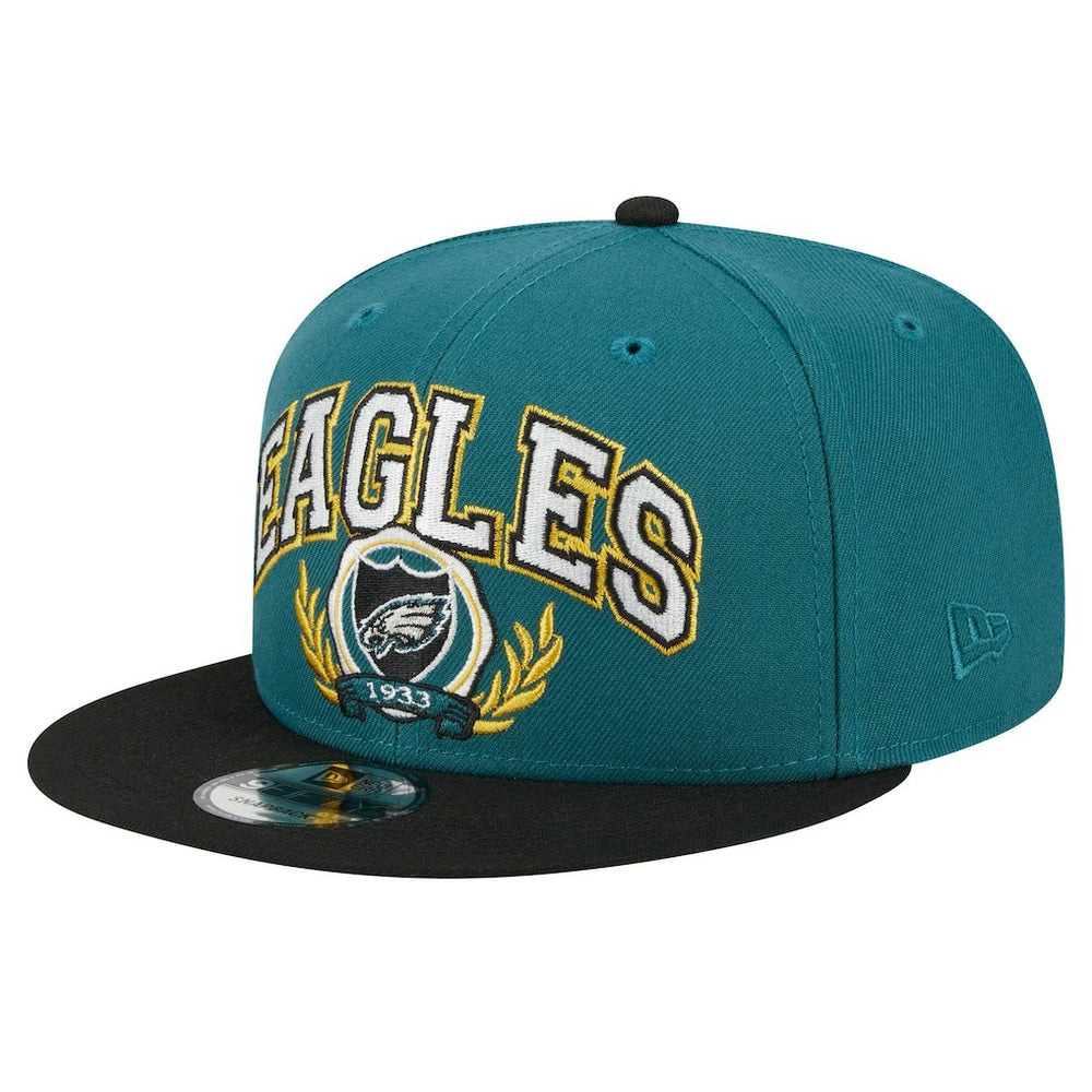 Philadelphia Eagles New Era Team Establish 9FIFTY Snapback Hat Midnight Green/Black - NFL