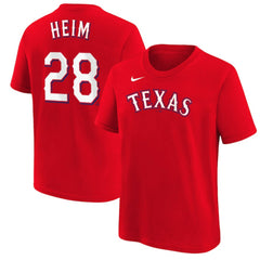 Jonah Heim Texas Rangers Nike Youth Name & Number T-Shirt Online