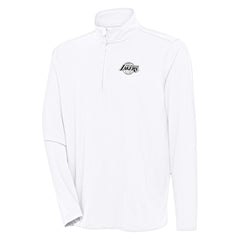 NBA - Los Angeles Lakers Antigua Hunk Quarter-Zip Top - White